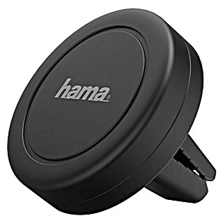 Hama Automobilski držač za pametni telefon Magnet Vent (Crne boje, 4,5 x 4,5 cm)