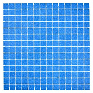 Mosaikfliese Quadrat Uni GM A 39 (30,5 x 30,5 cm, Blau, Glänzend)