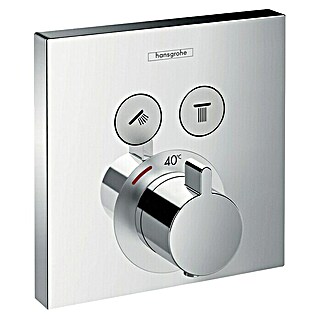 Hansgrohe UP-Thermostatarmatur ShowerSelect (Unterputz, Eckig, Chrom, Glänzend)