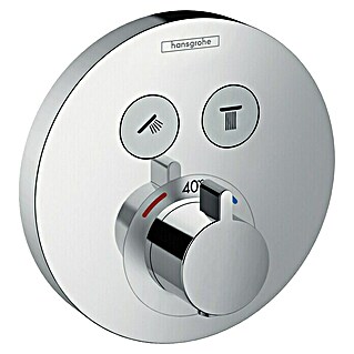 Hansgrohe UP-Thermostatarmatur ShowerSelect S (Unterputz, Rund, Chrom, Glänzend)
