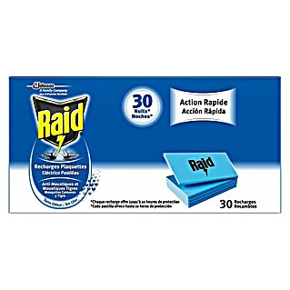 Raid Producto anti-insectos recambio pastillas (Blanco, 30 x recambios)