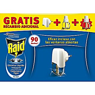 Raid Producto anti-insectos eléctrico líquido REC (3 uds.)