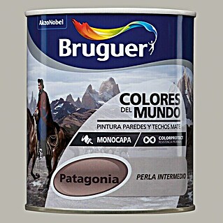 Bruguer Colores del Mundo Pintura para paredes (Patagonia Perla Intermedio, 750 ml, Mate)