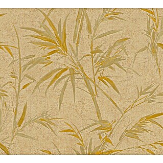 AS Creation Sumatra Vliestapete Blätterranke (Gold, Floral, 10,05 x 0,53 m)