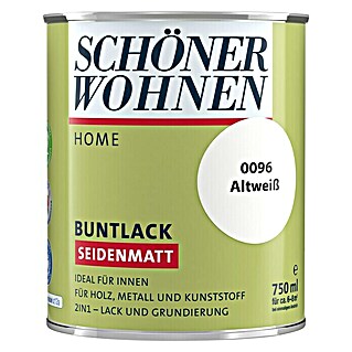 SCHÖNER WOHNEN-Farbe Home Buntlack (Altweiß, 750 ml, Seidenmatt)