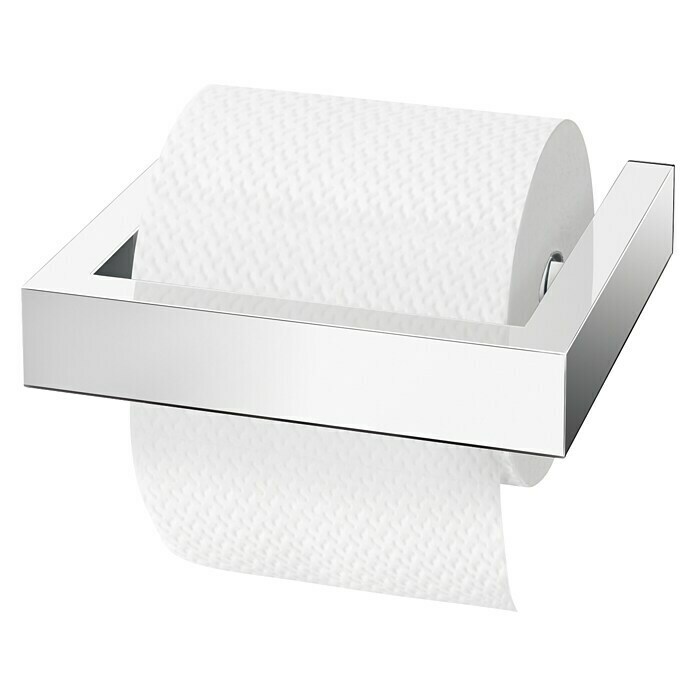Zack Linea Toilettenpapierhalter (Ohne Deckel, Edelstahl, Glänzend)