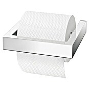 Zack Linea Toilettenpapierhalter (Ohne Deckel, Edelstahl, Glänzend)