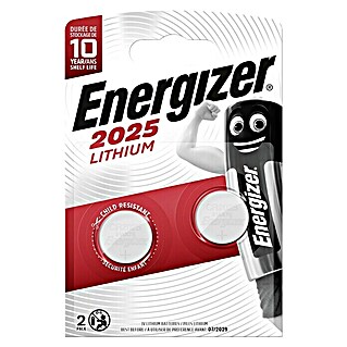Energizer Knopfzelle (CR2025, 3 V, 2 Stk.)