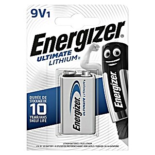 Energizer Ultimate Lithium Batterie Advanced (9-Volt-Block, 6LR61, Lithium, 1 Stk.)