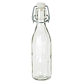 Glasflasche mit Bügelverschluss (1.000 ml, 12-eckige Form)