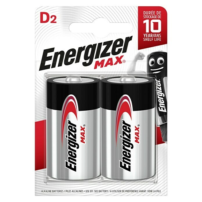 Energizer Batterie Max D (Mono D, 1,5 V)