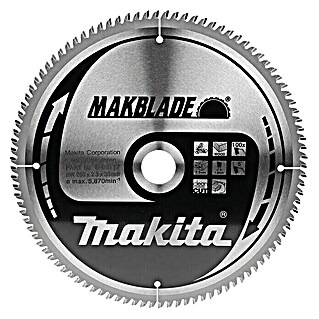 Makita Disco de sierra Makblade (260 mm, Orificio: 30 mm, 100 dientes)