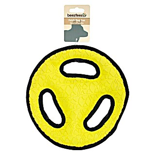 Beeztees Fetch Hundespielzeug Frisbee (Gummi, Schwarz/Gelb)