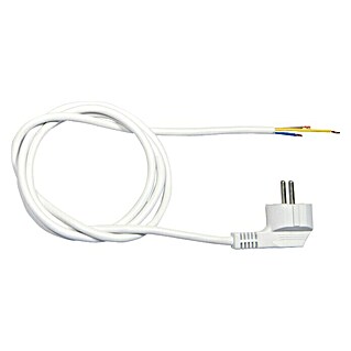 Voltomat Rubberen kabel 3 m - wit (Wit, Kabellengte: 3 m, H05VV-F)