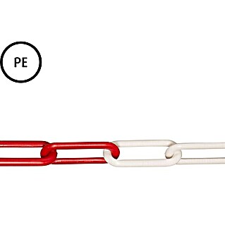 Stabilit Plastični lanac po dužnom metru (8 mm, Plastika, Crveno-bijele boje)