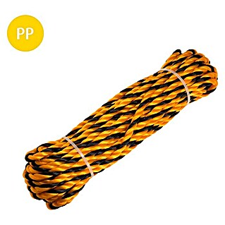 Stabilit PP-Seil (Ø x L: 10 mm x 25 m, 3-schäftig gedreht, Schwarz/Gelb)