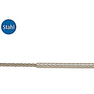 Stabilit Drahtseil Meterware (Durchmesser: 5 mm, Stahl, 6 x 7 FC)