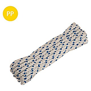 Stabilit PP-touw (Ø x l: 8 mm x 7,5 m, Polyetheen, Blauw, 8-voudig gevlochten)
