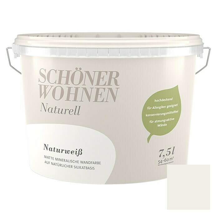 Schöner Wohnen Muurverf Naturell (Natuurlijk wit, 7,5 l, Mat)
