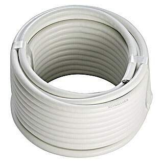 Schwaiger Koaksijalni kabel (20 m, Bijele boje, 90 dB, Promjer: 7 mm)