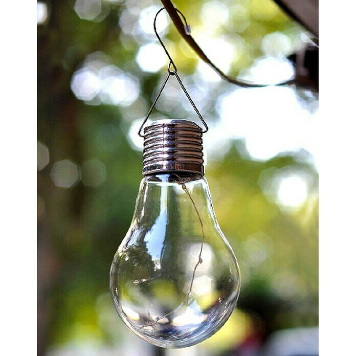 BAUHAUS Solarlamp Bulb (0,05 W, Warm wit, Ø x h: 7 x 13,5 cm)