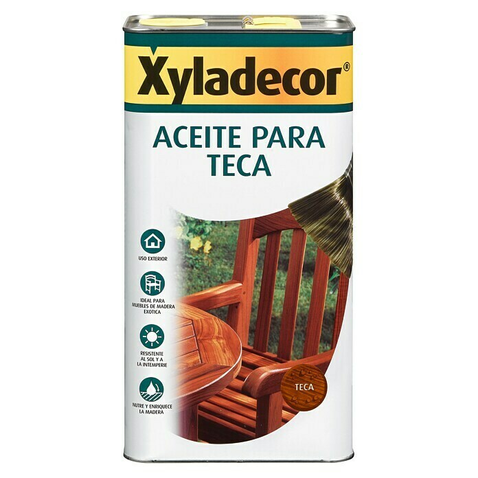 Xyladecor Aceite para teca (Incoloro, 750 ml)