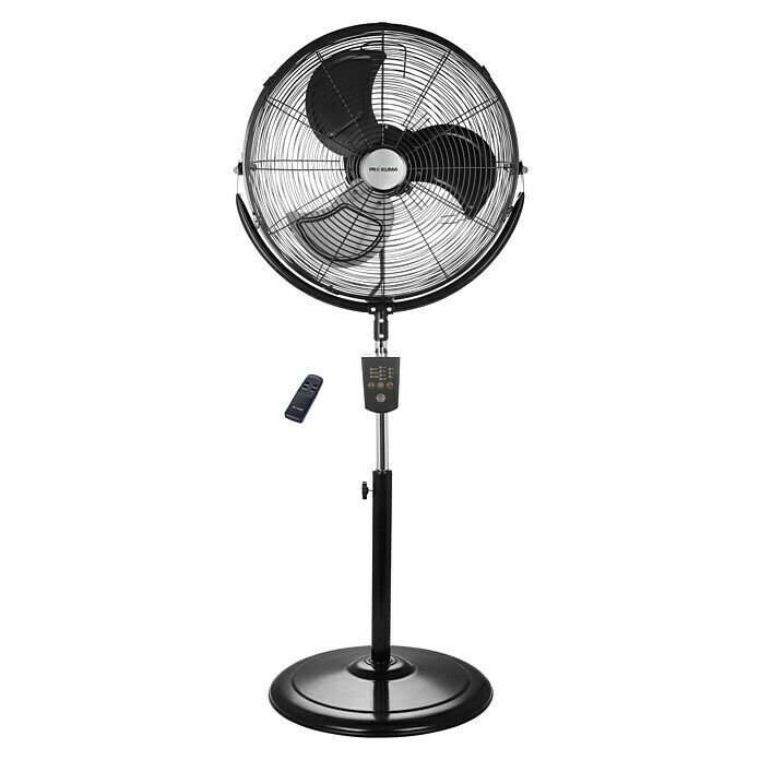 PR Klima Ventilador de pie Speed II (Negro, Diámetro: 45 cm, 120 W, 6.487 m³/h)