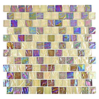 Mosaikfliese Quadrat Crystal Brick XCM SK65 (29,8 x 29,8 cm, Bunt, Glänzend)