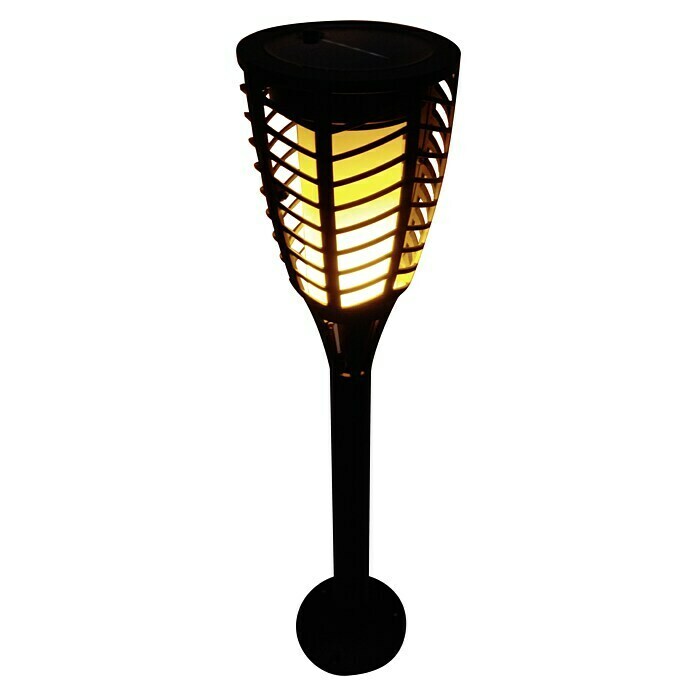 BAUHAUS Solar-Erdspieß Fackel Flame (LED, Schwarz, Höhe: 76 cm)