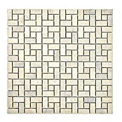 Mosaikfliese Uni XNM BS23 (30,5 x 30,5 cm, Beige/Braun, Matt)