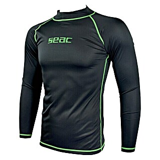 Seac Sub Camiseta térmica T-Sun Long (XS, Negro/Verde)
