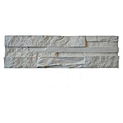 Verblendstein White Stone  (39 x 11,2 cm, Weiß, Steinoptik)