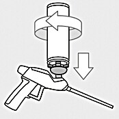 Illbruck Schaumpistole AA250 (Zink-Druckguss, Geeignet für: Handelsüblicher Pistolenschaum)