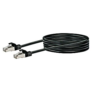 Schwaiger Mrežni kabel (2,5 m, Crne boje, RJ45 utikač, Do 1 Gbit)