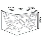 Sunfun Funda protectora para juego de balcón (Ø x Al: 120 x 85 cm)