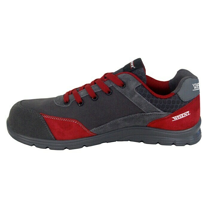 Wisent Zapatos de seguridad (Rojo, 44, Categoría de protección: S3)