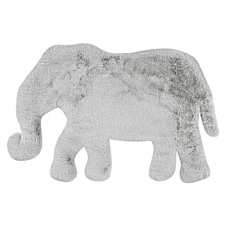 Kayoom Kids Deko-Kunstfell Elefant (Grau/Blau, 90 x 60 cm, 100 % Polyester)