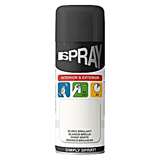 Aerosol permanente Spray (Blanco, 400 ml, Brillante)