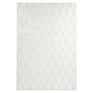 Kayoom Hochflorteppich Vivica 225 (Weiß/Creme, 230 x 160 cm, 100 % Polyester)