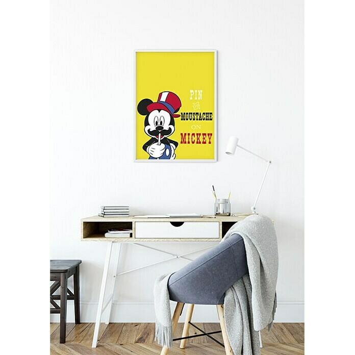Komar Disney Edition 4 Wandbild Mickey Mouse Moustache (50 x 70 cm, Vlies)