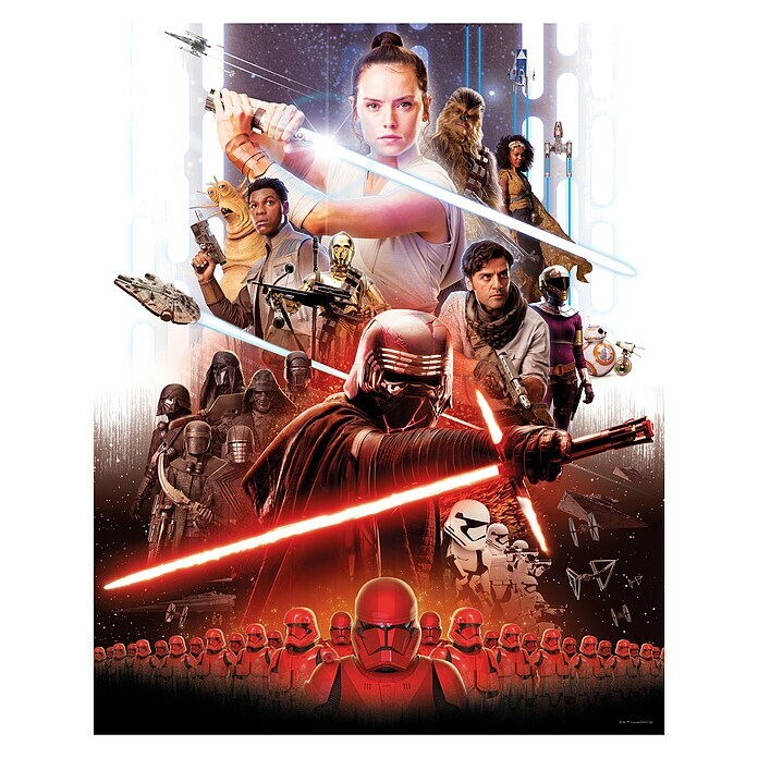 Komar Star Wars Wandbild Movie Poster Rey (50 x 70 cm, Vlies)