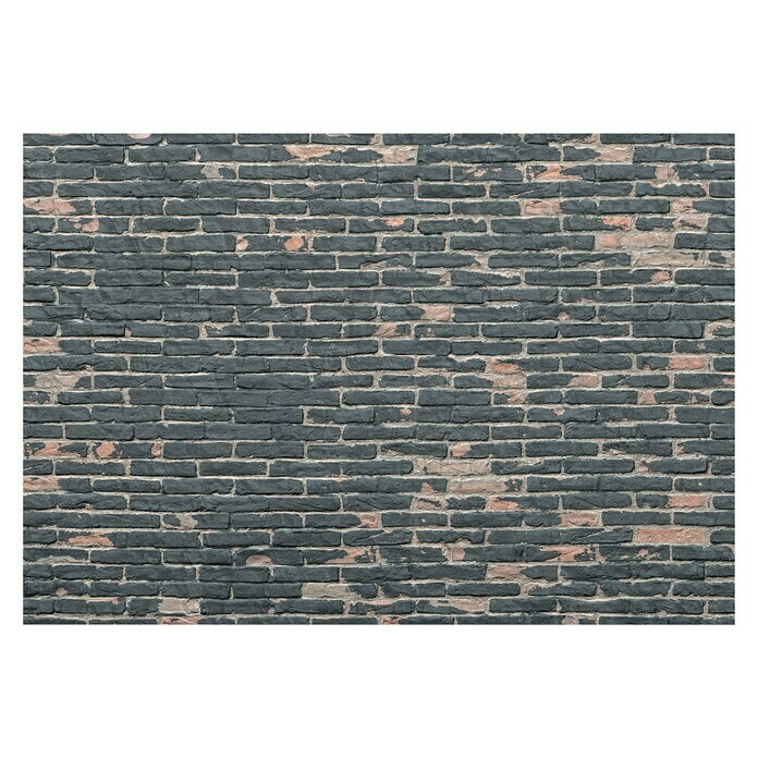 Komar Into Illusions Fototapete Painted Bricks (4-tlg., 368 x 254 cm, Vlies)