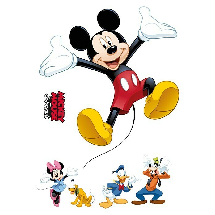 Komar Disney Edition 4 Dekosticker Mickey & Friends 