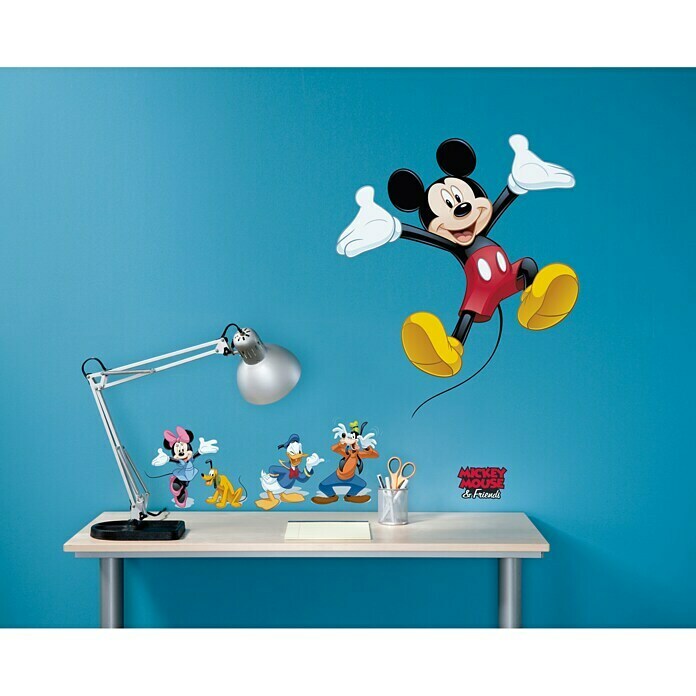 Komar Disney Edition 4 Dekosticker Mickey & Friends (6-tlg., Bunt)