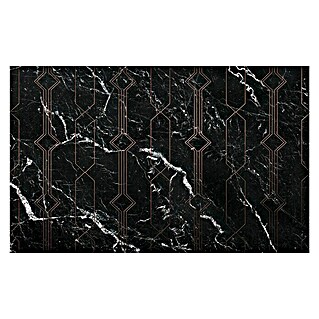 Komar Pure Fototapete Marble Black (4 -tlg., B x H: 400 x 250 cm, Vlies)