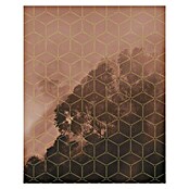 Komar Pure Fototapete Golden Grid (2-tlg., 200 x 250 cm, Vlies)