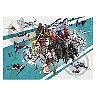 Komar Star Wars Fototapete Cartoon Collage Wide (8 -tlg., B x H: 400 x 280 cm, Vlies)