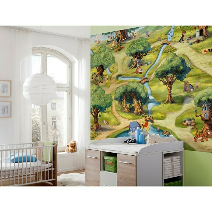 Komar Disney Edition 4 Fototapete Hundertmorgenwald (4-tlg., 254 x 184 cm, Papier)