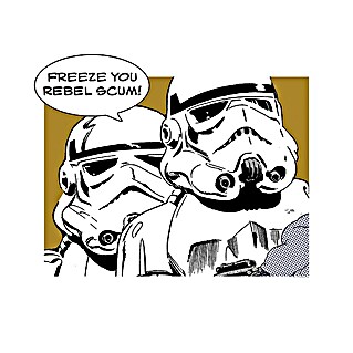 Komar Star Wars Poster Comic Quote Stormtrooper (Star Wars, B x H: 70 x 50 cm)