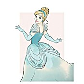 Komar Disney Edition 4 Wandbild Cinderella Beauty (30 x 40 cm, Vlies)